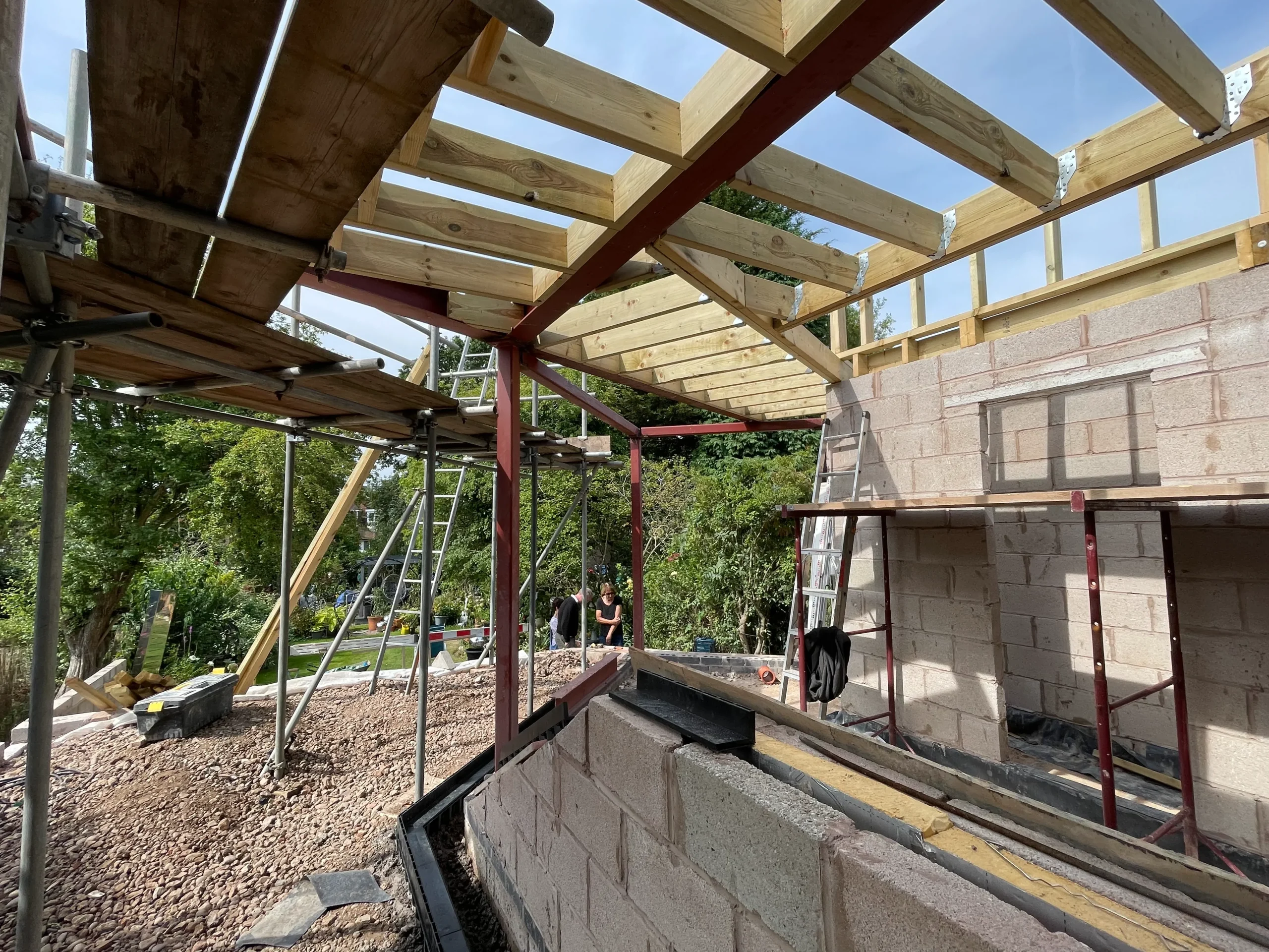 View of extension from outside of lounge