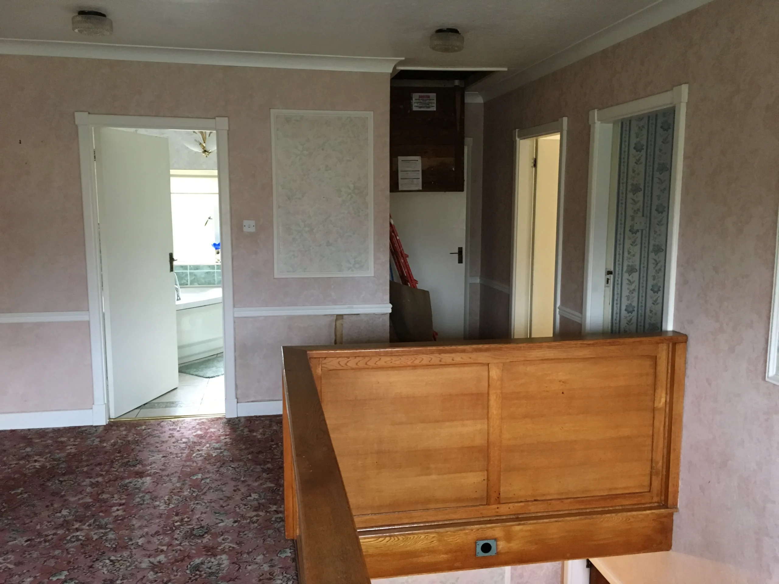 ‘Before’ photograph of the landing