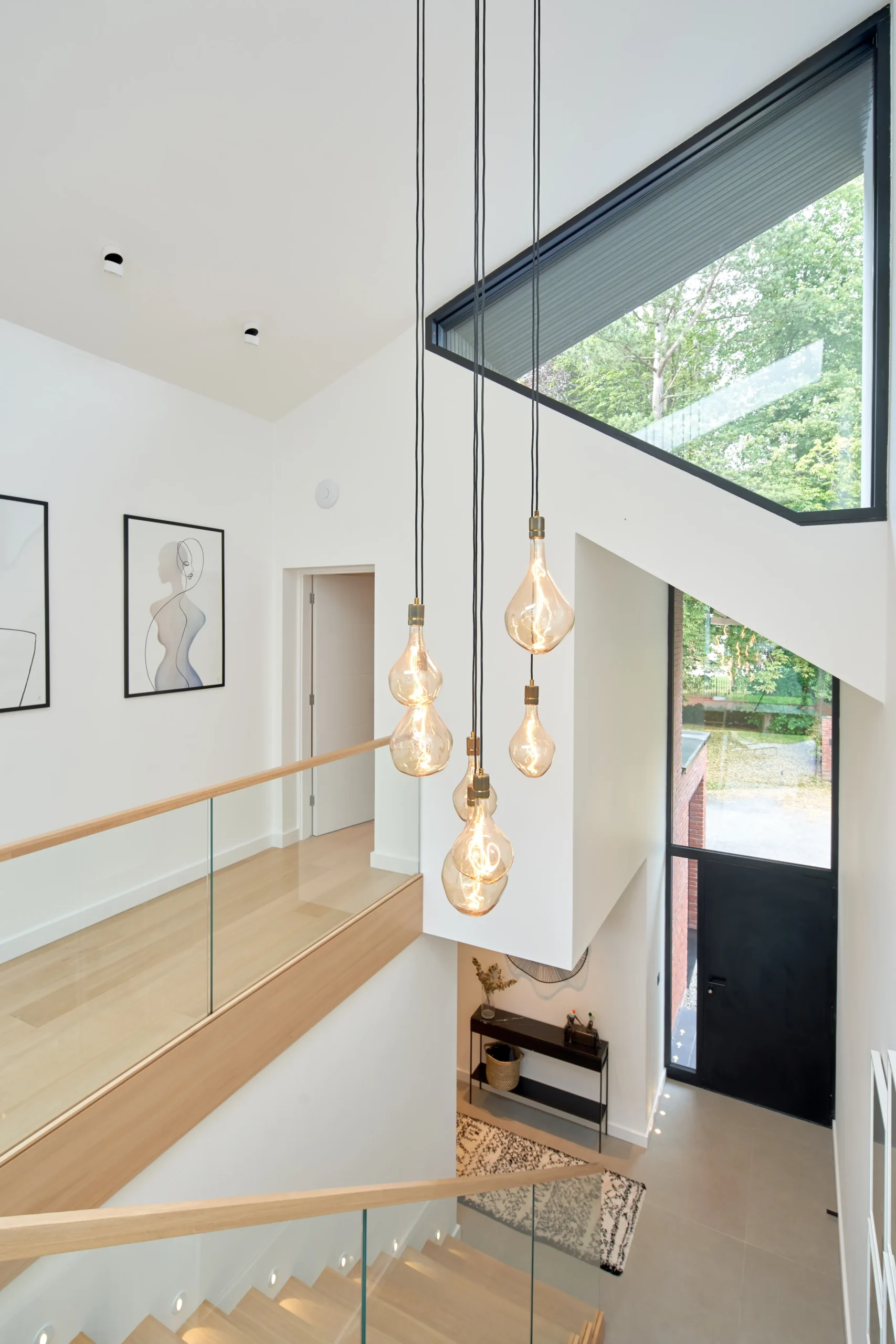 Internal view of 2.5 storey high entrance hall