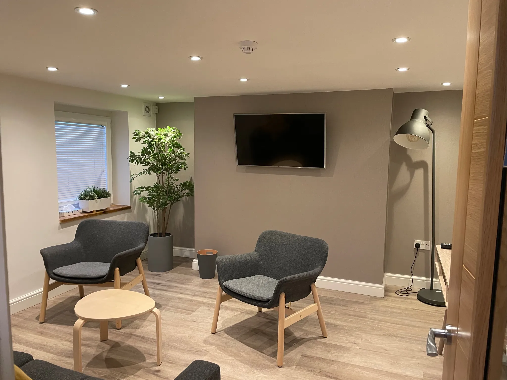 Converted basement therapy room