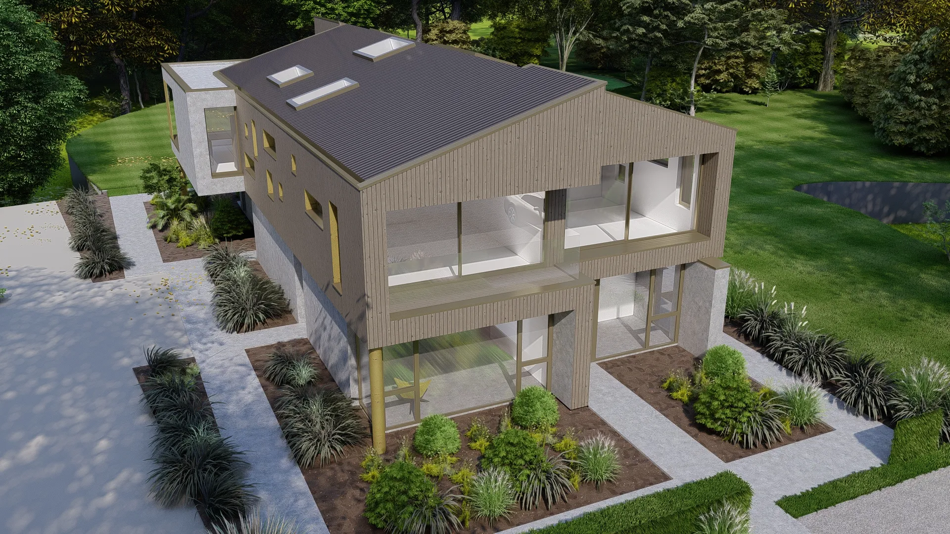 Visual of the proposed, birds eye view