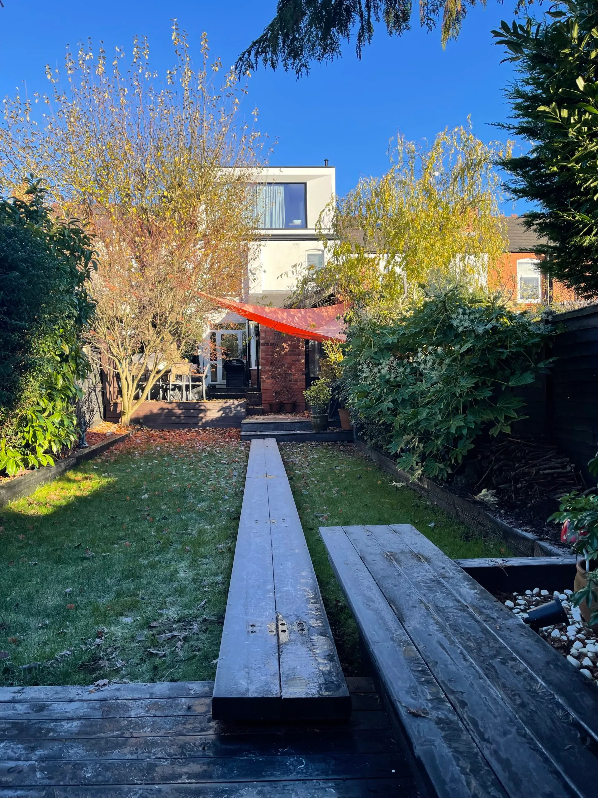 Loft conversion with white clad rear dormer